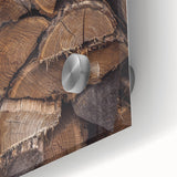 Rustic Wall Art - Stacked Firewood for Cozy Farmhouse Decor