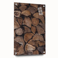 Rustic Wall Art - Stacked Firewood for Cozy Farmhouse Decor