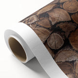 Rustic Wall Art - Stacked Firewood for Cozy Farmhouse Decor