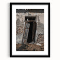 Rustic Art - Weathered Doorway of Abandoned Building Wall Decor