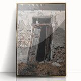 Rustic Art - Weathered Doorway of Abandoned Building Wall Decor
