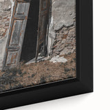 Rustic Art - Weathered Doorway of Abandoned Building Wall Decor