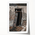 Rustic Art - Weathered Doorway of Abandoned Building Wall Decor