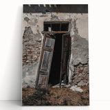 Rustic Art - Weathered Doorway of Abandoned Building Wall Decor