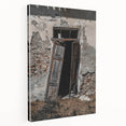 Rustic Art - Weathered Doorway of Abandoned Building Wall Decor