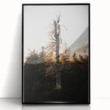Vintage Rustic Tree Landscape - Farmhouse Wall Art