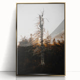 Vintage Rustic Tree Landscape - Farmhouse Wall Art