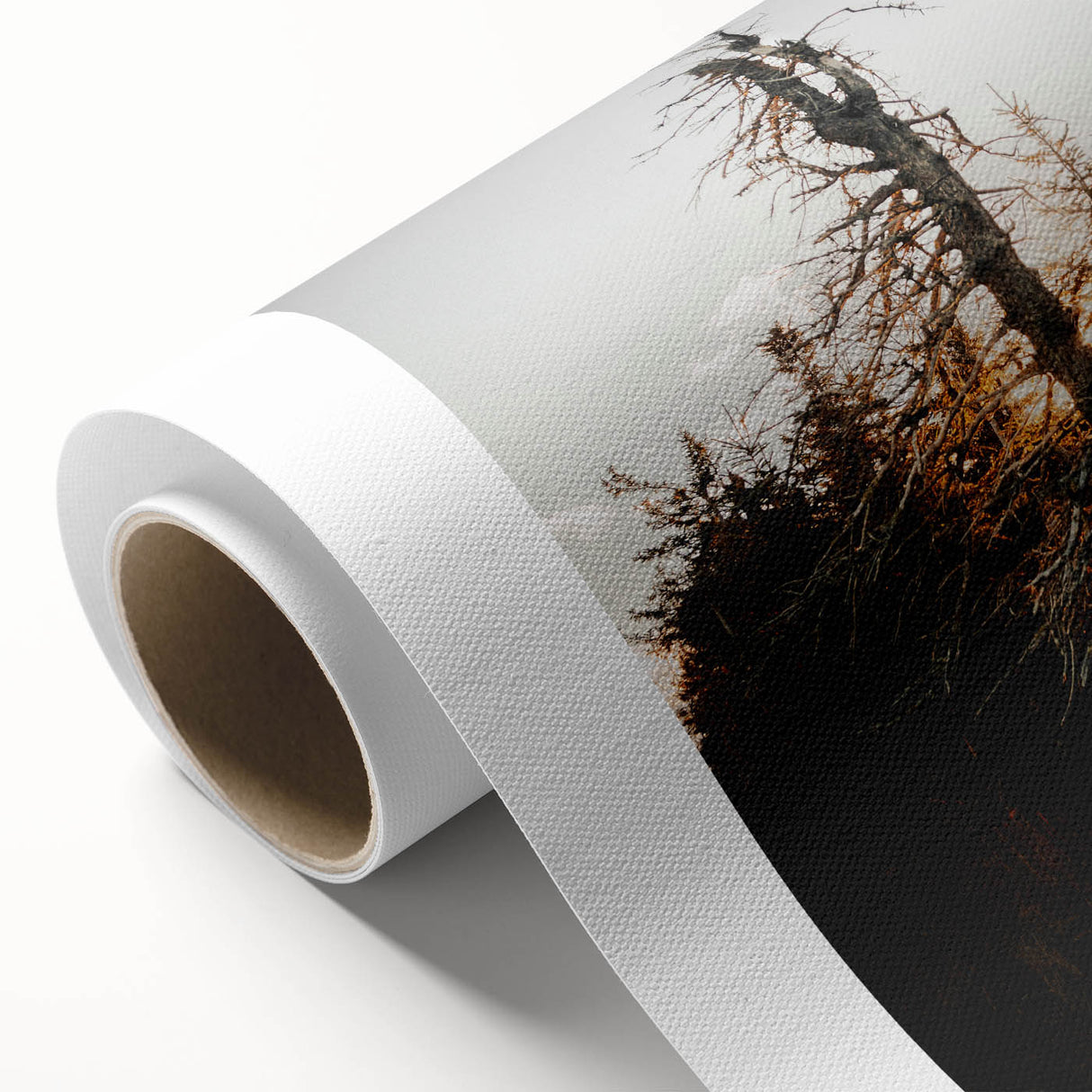 Vintage Rustic Tree Landscape - Farmhouse Wall Art