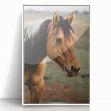 Rustic Farmhouse Art - Close-Up Horse Portrait for Rustic Wall Decor