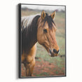 Rustic Farmhouse Art - Close-Up Horse Portrait for Rustic Wall Decor