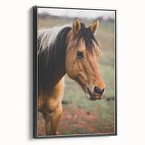 Rustic Farmhouse Art - Close-Up Horse Portrait for Rustic Wall Decor
