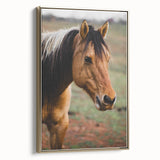 Rustic Farmhouse Art - Close-Up Horse Portrait for Rustic Wall Decor