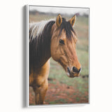 Rustic Farmhouse Art - Close-Up Horse Portrait for Rustic Wall Decor