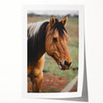 Rustic Farmhouse Art - Close-Up Horse Portrait for Rustic Wall Decor