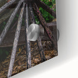 Rustic Farmhouse Art - Vintage Wooden Wagon Wheel Wall Art Decor