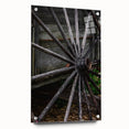 Rustic Farmhouse Art - Vintage Wooden Wagon Wheel Wall Art Decor