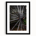 Rustic Farmhouse Art - Vintage Wooden Wagon Wheel Wall Art Decor