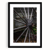 Rustic Farmhouse Art - Vintage Wooden Wagon Wheel Wall Art Decor
