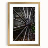 Rustic Farmhouse Art - Vintage Wooden Wagon Wheel Wall Art Decor