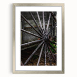 Rustic Farmhouse Art - Vintage Wooden Wagon Wheel Wall Art Decor