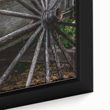 Rustic Farmhouse Art - Vintage Wooden Wagon Wheel Wall Art Decor