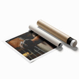 Rustic Farmhouse Wall Art: Adorable Alpaca in Barn Setting