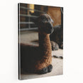 Rustic Farmhouse Wall Art: Adorable Alpaca in Barn Setting