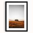 Rustic Landscape Wall Art - Abandoned Farmhouse in Golden Field