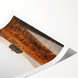 Rustic Landscape Wall Art - Abandoned Farmhouse in Golden Field