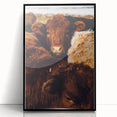 Rustic Farm Animal Wall Art - Close-Up Brown Calf for Farmhouse Decor