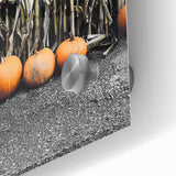 Rustic Fall Wall Art - Pumpkins and Cornstalks for Farmhouse Decor