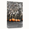 Rustic Fall Wall Art - Pumpkins and Cornstalks for Farmhouse Decor