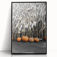 Rustic Fall Wall Art - Pumpkins and Cornstalks for Farmhouse Decor