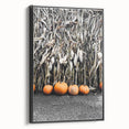 Rustic Fall Wall Art - Pumpkins and Cornstalks for Farmhouse Decor