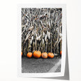 Rustic Fall Wall Art - Pumpkins and Cornstalks for Farmhouse Decor