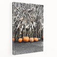 Rustic Fall Wall Art - Pumpkins and Cornstalks for Farmhouse Decor