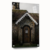 Charming Rustic Cottage Door: Vintage Farmhouse Wall Art