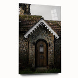 Charming Rustic Cottage Door: Vintage Farmhouse Wall Art