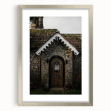 Charming Rustic Cottage Door: Vintage Farmhouse Wall Art