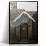 Charming Rustic Cottage Door: Vintage Farmhouse Wall Art