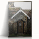 Charming Rustic Cottage Door: Vintage Farmhouse Wall Art