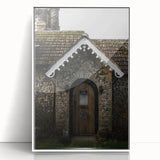 Charming Rustic Cottage Door: Vintage Farmhouse Wall Art