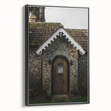 Charming Rustic Cottage Door: Vintage Farmhouse Wall Art