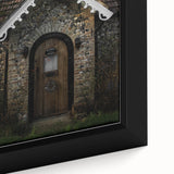 Charming Rustic Cottage Door: Vintage Farmhouse Wall Art