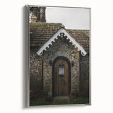 Charming Rustic Cottage Door: Vintage Farmhouse Wall Art