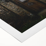 Charming Rustic Cottage Door: Vintage Farmhouse Wall Art