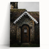 Charming Rustic Cottage Door: Vintage Farmhouse Wall Art