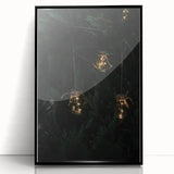 Rustic Jar Lights Wall Art - Fairy Lights in Mason Jars for Cozy Decor