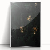 Rustic Jar Lights Wall Art - Fairy Lights in Mason Jars for Cozy Decor