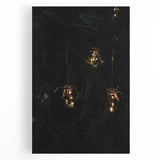 Rustic Jar Lights Wall Art - Fairy Lights in Mason Jars for Cozy Decor